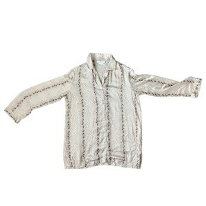 Saks Fifth Avenue Silk Button Down Blouse